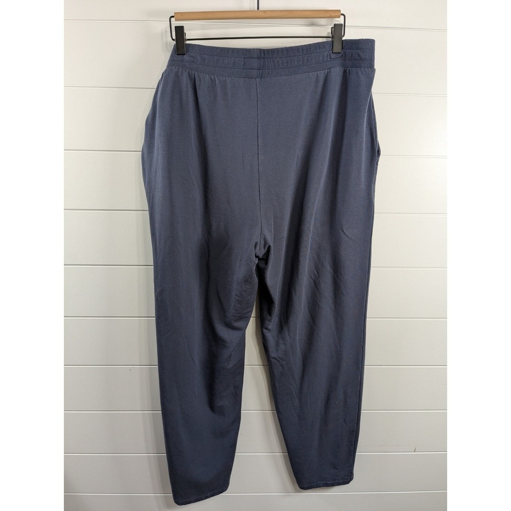 Summersalt Womens The Softest French Terry Tie Waist Pants 1X Blue Comfy Lounge - Picture 5 of 9